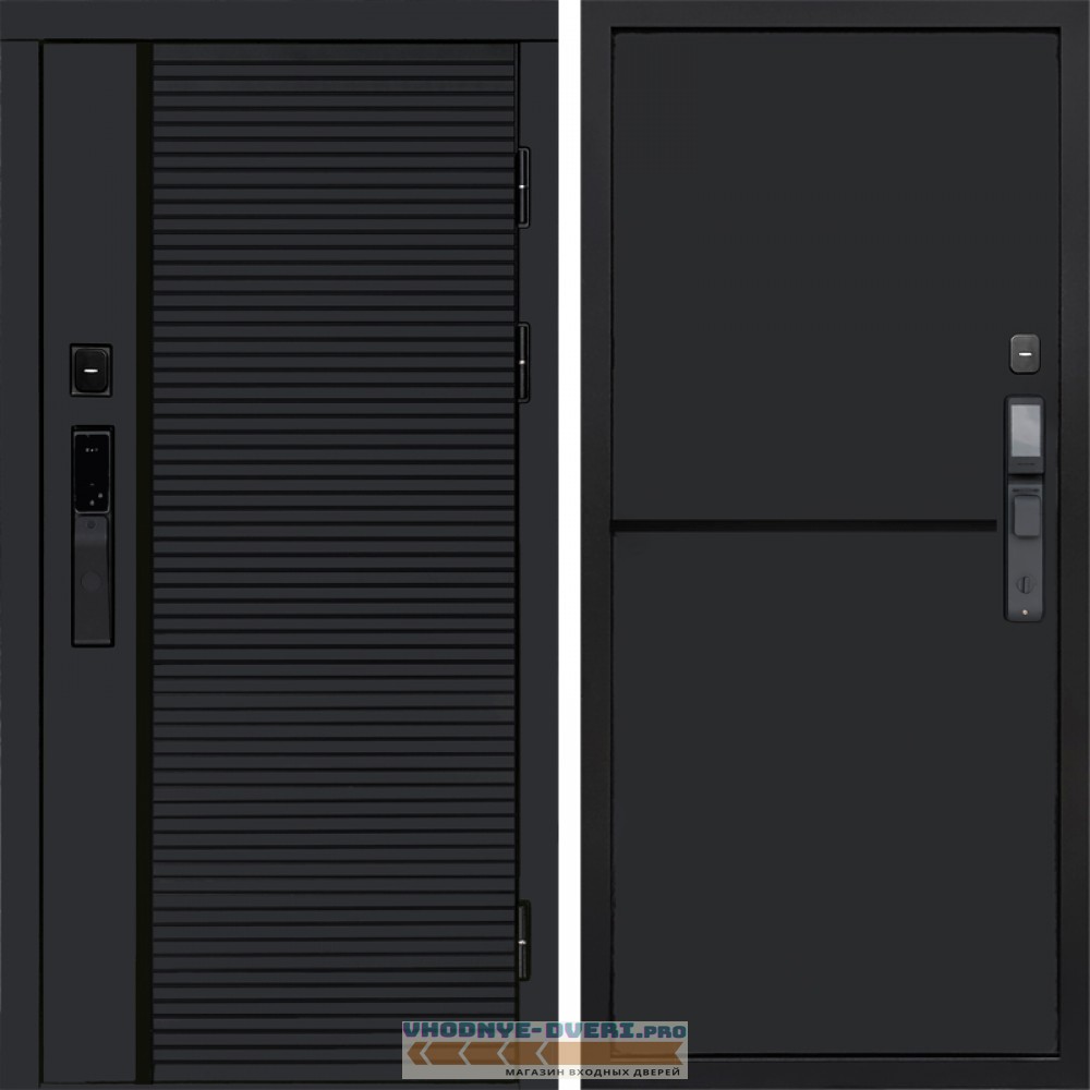 Входная дверь  Smart (Смарт) Black Line Нео Блэк